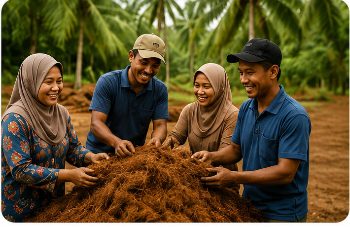 Local community working together